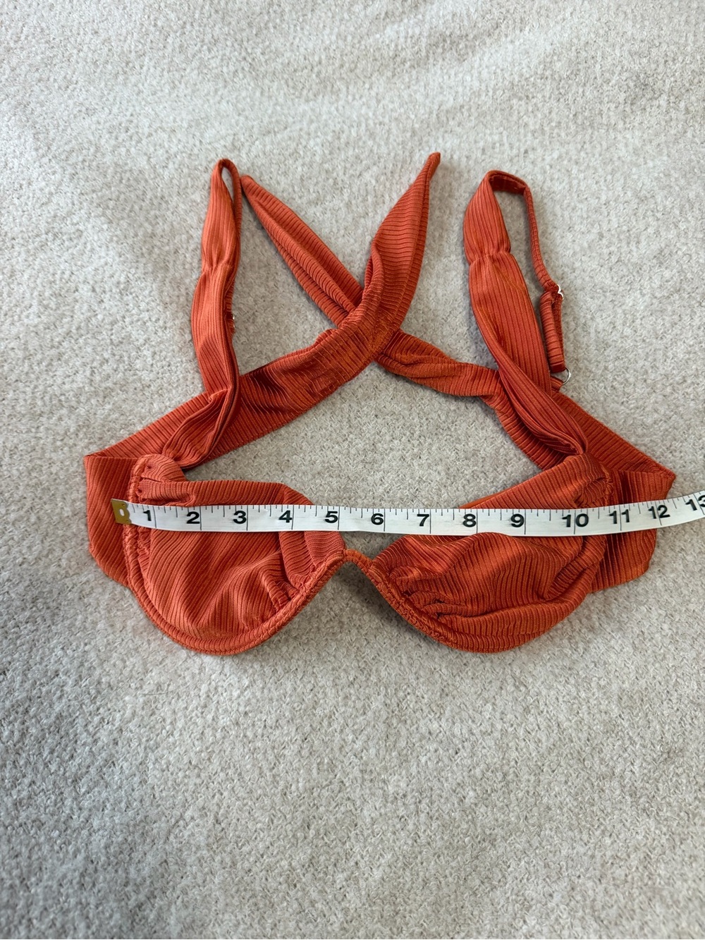 Bydee Rust Ribbed Underwire Bikini Set - Picture 7 of 15